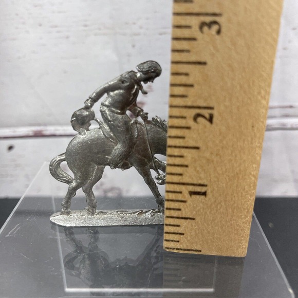 Vintage 1970's Greenfield Village Die Cast Thin Cowboy Figure - Picture 8 of 9